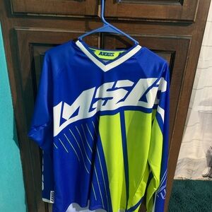 MSR Blue and Neon Green Jersey